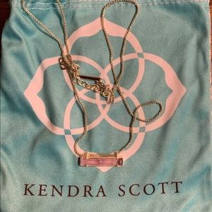 Kendra Scott gold and amethyst necklace